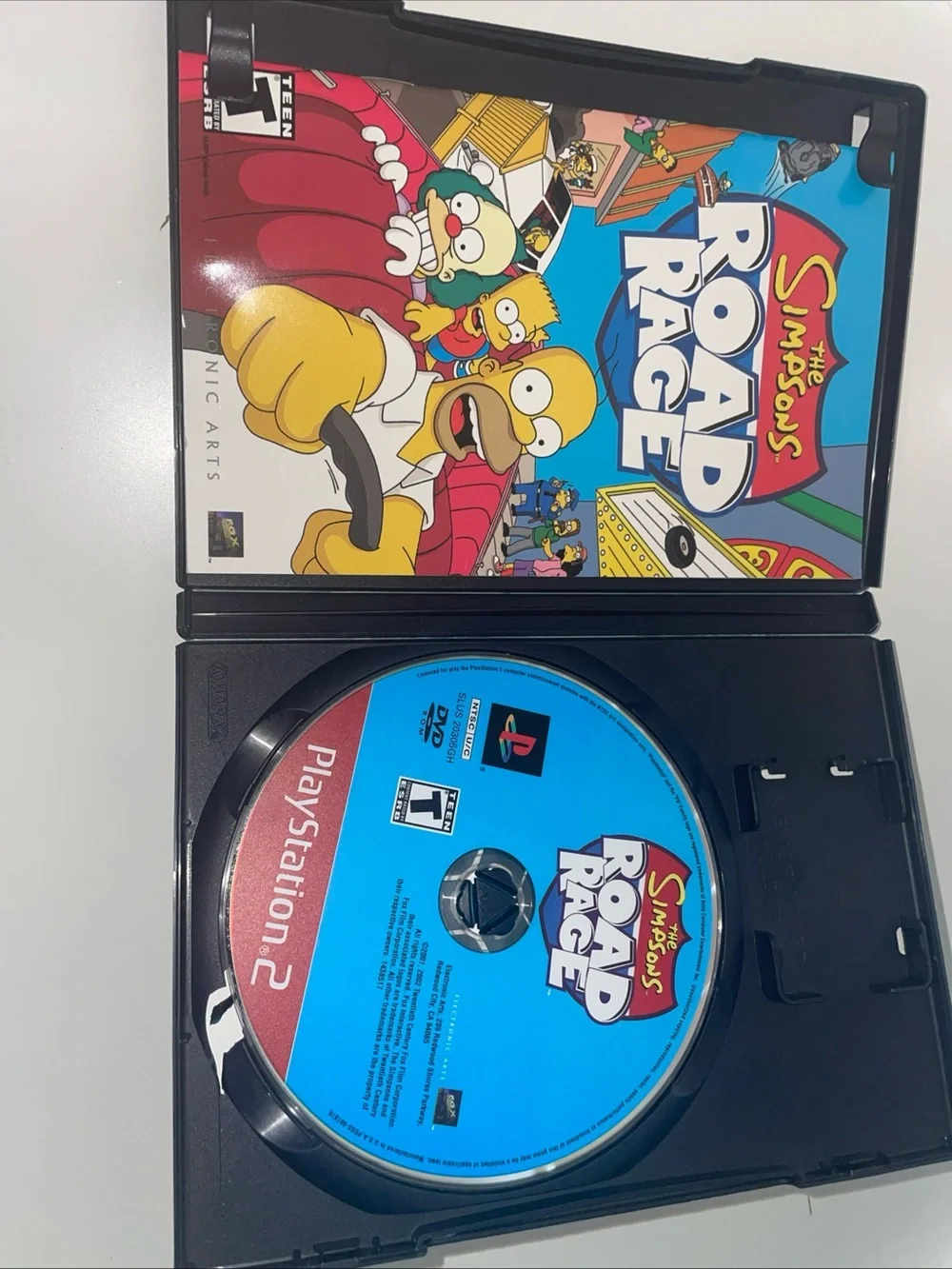 THE SIMPSON'S ROAD RAGE PLAYSTATION 2 PS2 PLAY STATION GAME Case Complete